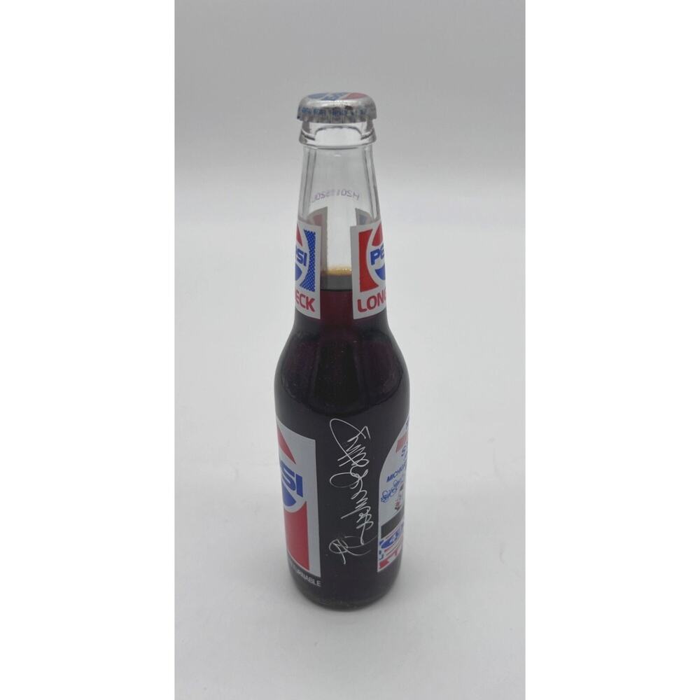 Richard Petty Signed Pepsi Bottle Vintage 1000th Nascar Start June 15, 1986